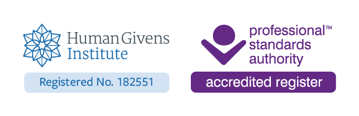 Human Givens Institute Registered & Professional Standards Authority Accredited Logo